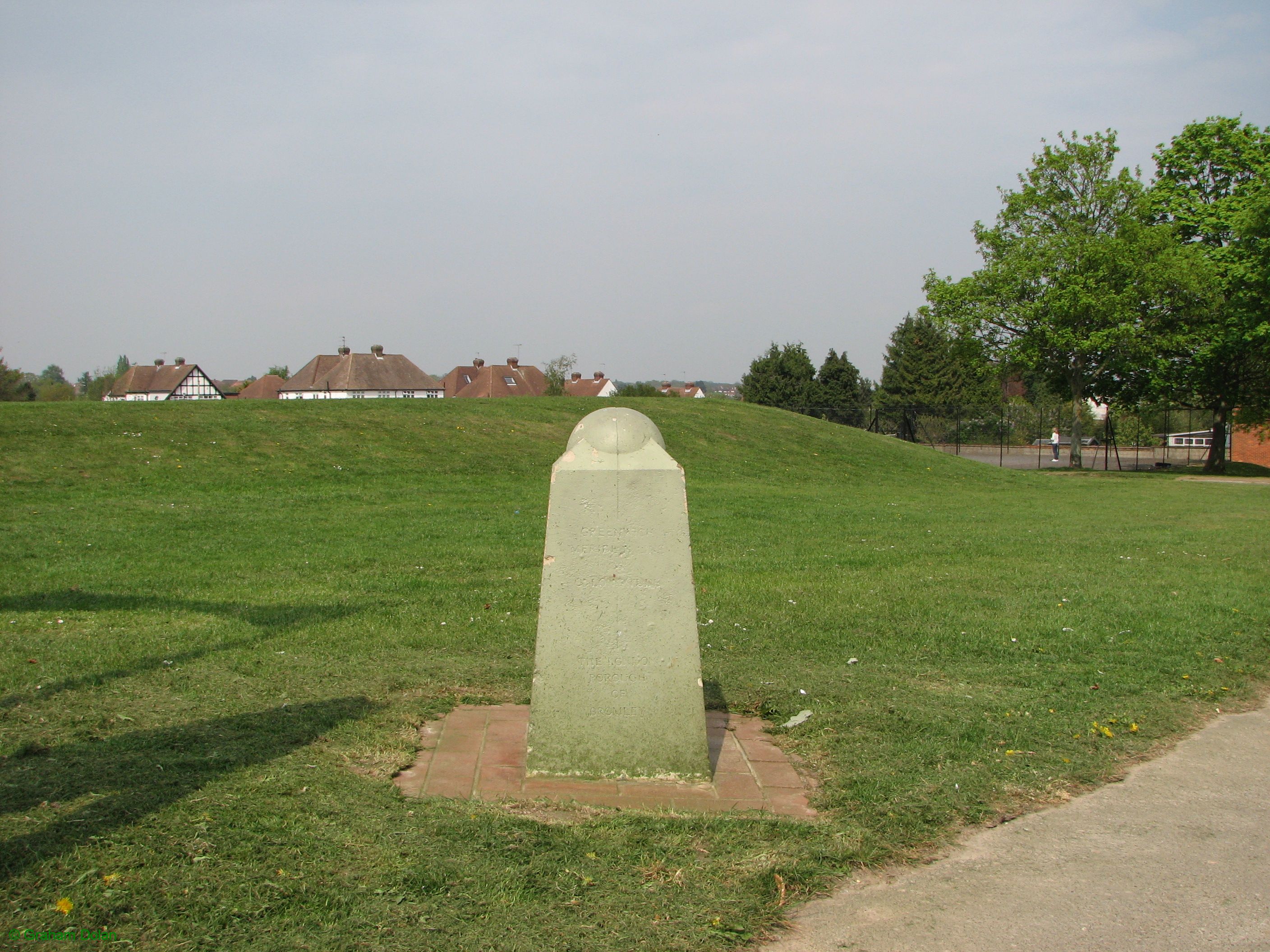 Greenwich Meridian Marker; England; LB Bromley; West Wickham (BR4)